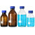科睿才蓝盖试剂瓶透明丝口玻璃瓶螺纹口带刻度螺口试剂瓶 透明100ml（2个） 试剂瓶