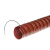 红色高温风管耐300度矽硅胶排热烟管尼龙布通风帆布伸缩钢丝软管 115mm/4.5寸/4米/根