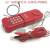 1002查线机查号机电信移动联通用电话机工程维修线路 红色出厂配置+模块线+鸭嘴线