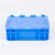 建功立业EU物流箱GY3291外径：298*198*120mm蓝色翻盖