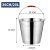 斯铂格 不锈钢手提式水桶36cm加厚款（20升）大容量 拖把桶 储水桶 工厂铁桶 洗车桶 BGS-143
