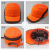 久匀 防撞棒球式安全帽 可定制透气轻型 防砸内衬工作布安全帽 荧光橙色流线款安全帽 L(58-60cm)