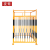 夜莺 一级二级配电箱防护棚施工工地防护罩金属栅栏临时电箱防护棚 黄色配黑色 1.5米宽1.5米长2.5米高