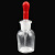顶郝 胶头滴瓶 茶色/透明玻璃滴瓶 125ML白滴瓶 