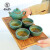 【非遗工艺】会理绿陶瓷茶具整套 绿釉茶壶茶杯套装商务伴手礼品 绿釉如意壶