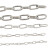 304不锈钢链条无缝铁链条长环短环晾衣链铁锁链起重链铁链子 长环14mm1米