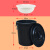 泔水干湿过滤分离带滤网垃圾桶大号厨房厨余茶水茶叶沥水潲水桶篮 黑色60K型+沥水篮
