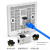 万级（WANJEED）网络面板直通式超五六七类模块网线插座 超五类屏蔽单口 白色1-14626