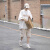 ZARA白色短袖t恤男夏季薄款2024新款日系潮牌青少年宽松五分袖打底衫 白色 M
