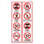 稳斯坦 W5605 (2张)乘坐电梯安全须知提示牌 使用注意事项说明贴 电梯步梯(10*20cm)