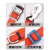 电工高空作业安全带腰带安全绳五点式防坠落电力架子工户外双保险 红全身安全带