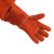  威特仕 10-2101-L 锈橙色斜拇指款牛皮耐磨隔热阻燃防烫防飞溅焊接手套*1副
