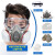 防毒面具 防尘工业粉尘防甲醛面具喷漆口罩 工业防护矿用防1 赠8片滤棉