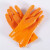 丁腈橡胶手套大口浸胶防油防水耐磨加厚工业柴油电焊工作保护手套 橘色止滑手套:3双 XL