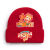 铸固 防寒帽 2024龙年新年针织帽拜年喜庆庆祝帽子可爱温馨氛围感帽子男女款 红色4 1-10岁 