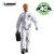 雷克兰耐酸碱防尘防水溅带帽连体防化服 白色ESGP528 L 