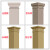 创京懿选方形水泥柱柱头柱脚模具欧式别墅罗马柱子围墙柱顶帽大门柱头模型 径25 光面款 高25公分