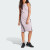 阿迪达斯 （adidas）女式三条纹夏季无袖修身中长连衣裙 preloved fig / black Large