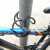 玥玛 自行车锁山地车高韧性钢丝锁单车防盗锁（月牙叶片锁芯） 735-8125 黑色 1.5米