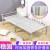 适用于折叠床单人租房简易双人铁床办公室午休1.2米便携陪护钢丝床 加厚木板床-黑色（1.2米宽