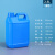 工业级实验室器皿带盖酒精桶塑料壶油桶酒壶密封桶塑料桶扁桶蓝色耐酸碱塑料瓶 2.5L蓝色（方桶）