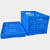 NANBANQIU南半球 便捷式物料箱整理箱置物物流箱搬运箱 内倒式折叠周转筐 NDK600-340 590*395*340mm蓝色