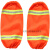 环卫工人袖套橘红安全服防晒反光条套袖护袖清洁绿.化物业保洁工业品