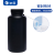 垒固 HDPE塑料圆瓶带刻度试剂瓶带内盖分装瓶 黑色加大口1000ml（4个）