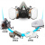 钧道汇绿磁半面具防毒面罩主体头戴头带滤棉盖配件带壳头带 3M501盖子2对