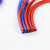 鸣驰 硅胶管耐高温高压双层夹线编织软管蓝色蒸汽管真空加厚硅橡胶水管 内径10mm双层（长1米） 