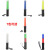 交通指挥棒 LED交通安全指挥棒 夜间发光闪光棒 26CM电池款磁吸+照明 白色