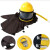空调式供氧喷砂头盔 可配套连体分体喷砂服 活性炭过滤器 调温器b 黄色 轻便式喷砂服 弧型面罩