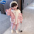 迪士尼（Disney）女童秋冬装2023新款秋冬款套装洋气加绒加厚小童宝宝儿童秋装衣服 加绒加厚粉色1 90cm