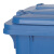 白云清洁 AF07321 分类垃圾桶大号户外环卫商用带盖带轮物业垃圾箱 蓝色120L-可回收物