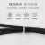 电镀锌铁丝扎线 包塑铁扎丝电线光缆捆绑线绑带葡萄枝条扎条 1.2 1.5黑圆 18米一捆