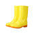 苏识 雨鞋男士水鞋雨靴防滑防水水靴 中筒单层 (单位：双) 40 黄色