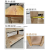 实木工作台模具操作台单块面板重型钳制工作桌木制钳工台 200X100X78cm(8抽屉）加底板 加底板