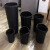 定制适用于不锈钢圆形脚踏垃圾桶内桶塑料筒酒店大堂港式户外垃圾 方形28*34*45(10个绿色