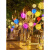 博雷奇挂树藤球灯户外防水led灯串街道亮化创意满天星圆球铜线装饰彩灯 透明40厘米 暖光