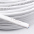 竹江电线电缆 国标RVV 2*2.5平方2芯阻燃电源线 两芯多股无氧铜丝软护套线 两芯白色平行线 白色50米/卷