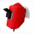 京仕蓝电焊面罩红钢纸焊帽子焊工防护安全头戴式焊接氩弧焊防火星防高温 白帽可视窗翻盖(自带2片镜片+2片)