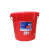 珠塑（ZHUSH）塑料提水桶 加厚耐用圆形收纳桶清洁洗衣桶大容量水桶 珠江桶带盖 22L