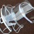 赞璐桐40塑料餐饮口罩酒店餐厅厨房厨师口罩防雾防口水飞沫口罩 白边口罩 5只