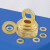 众立诚 铜垫片 垫圈GB97平垫片 加厚黄铜圆形介子 金属螺丝 M2.5*5*0.4(200粒) 