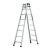 中创家用户外/工程梯 加厚铝合金人字梯2m 可折叠八步梯 TCL-08