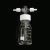 螺口洗气瓶 GL45玻璃缓冲瓶 PTFE四氟特氟龙耐腐蚀2505001000ml 250ml 全聚四氟乙烯洗瓶