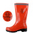 锐麻中筒雨鞋女款带反光条环卫靴清洁工中帮雨靴劳保防水鞋 橙色 37 