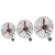 赫钢 工业风扇商用大功率强力摇头挂壁牛角扇 壁挂铝叶电风扇 豪华款750 绿色