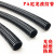 适用于加厚PP阻燃PA尼龙塑料波纹管软管螺纹管穿线管塑料管电工护 PA尼龙AD10(内径6.5mm) 100米