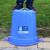 圾桶塑料工业酒店商用餐厨环保户外水桶带盖大容量圆形收纳 15型+盖(蓝色红色随机发)